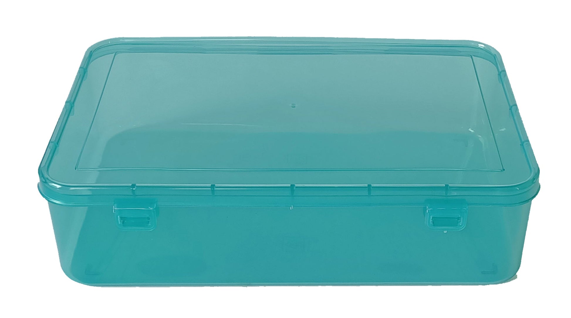 Feliz Green Coloured Plastic Large Storage Box Size 11.5x7.5x2.75