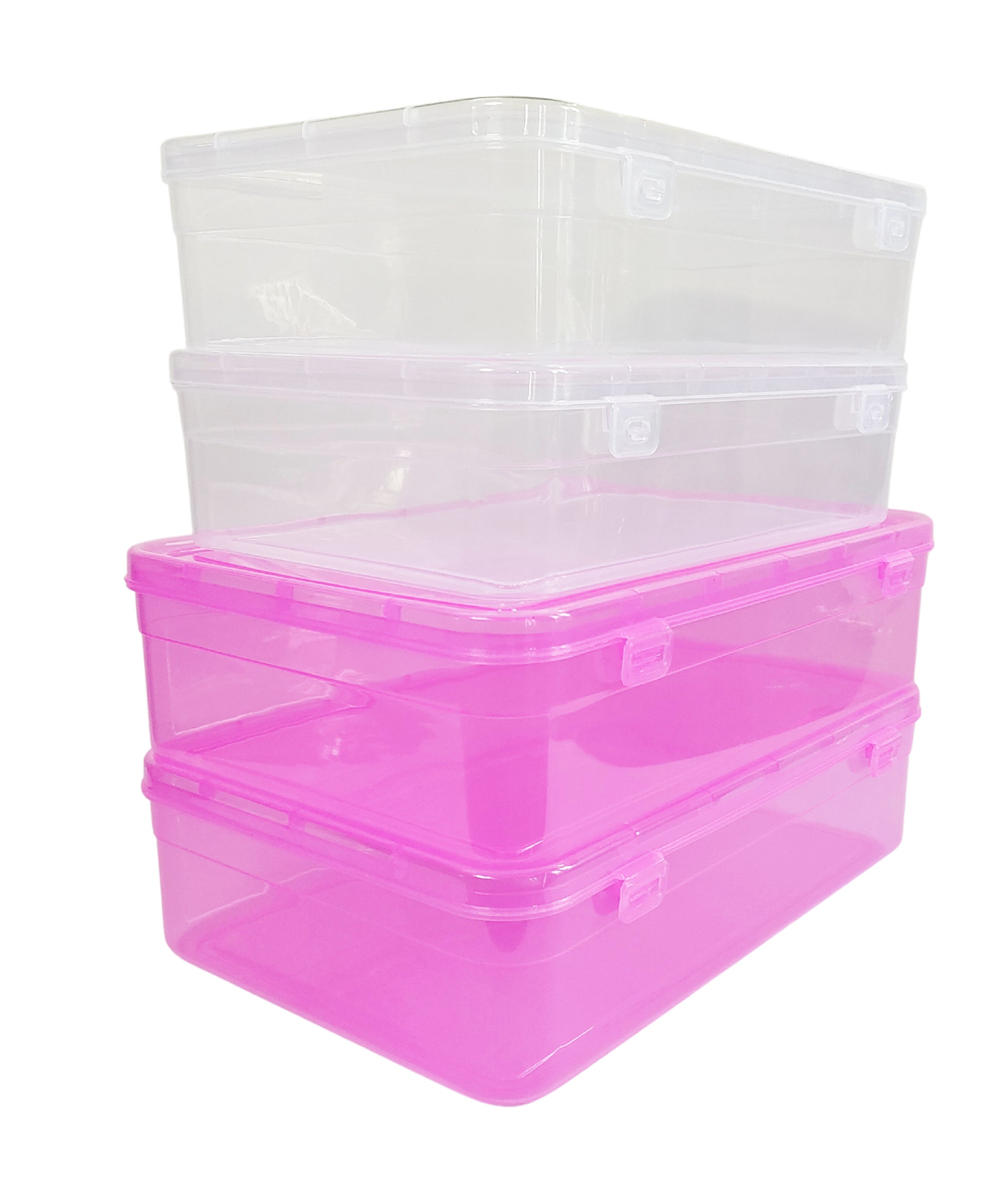 Feliz Pink Coloured Plastic Large Storage Boxes Size 11.5x7.5x2.75 inc – Feliz  Enterprises