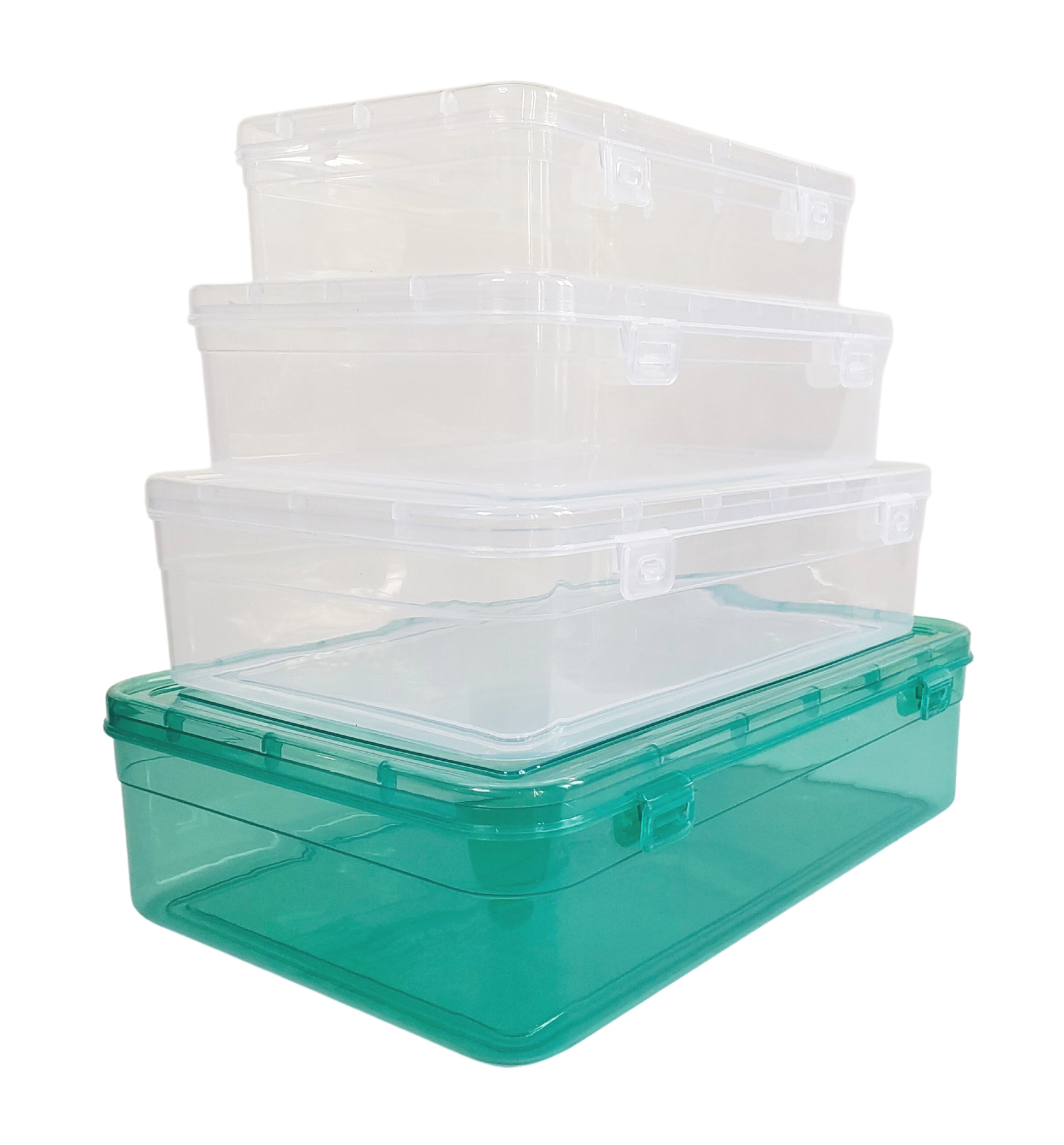 Feliz Green Coloured Plastic Large Storage Box Size 11.5x7.5x2.75 inch –  Feliz Enterprises