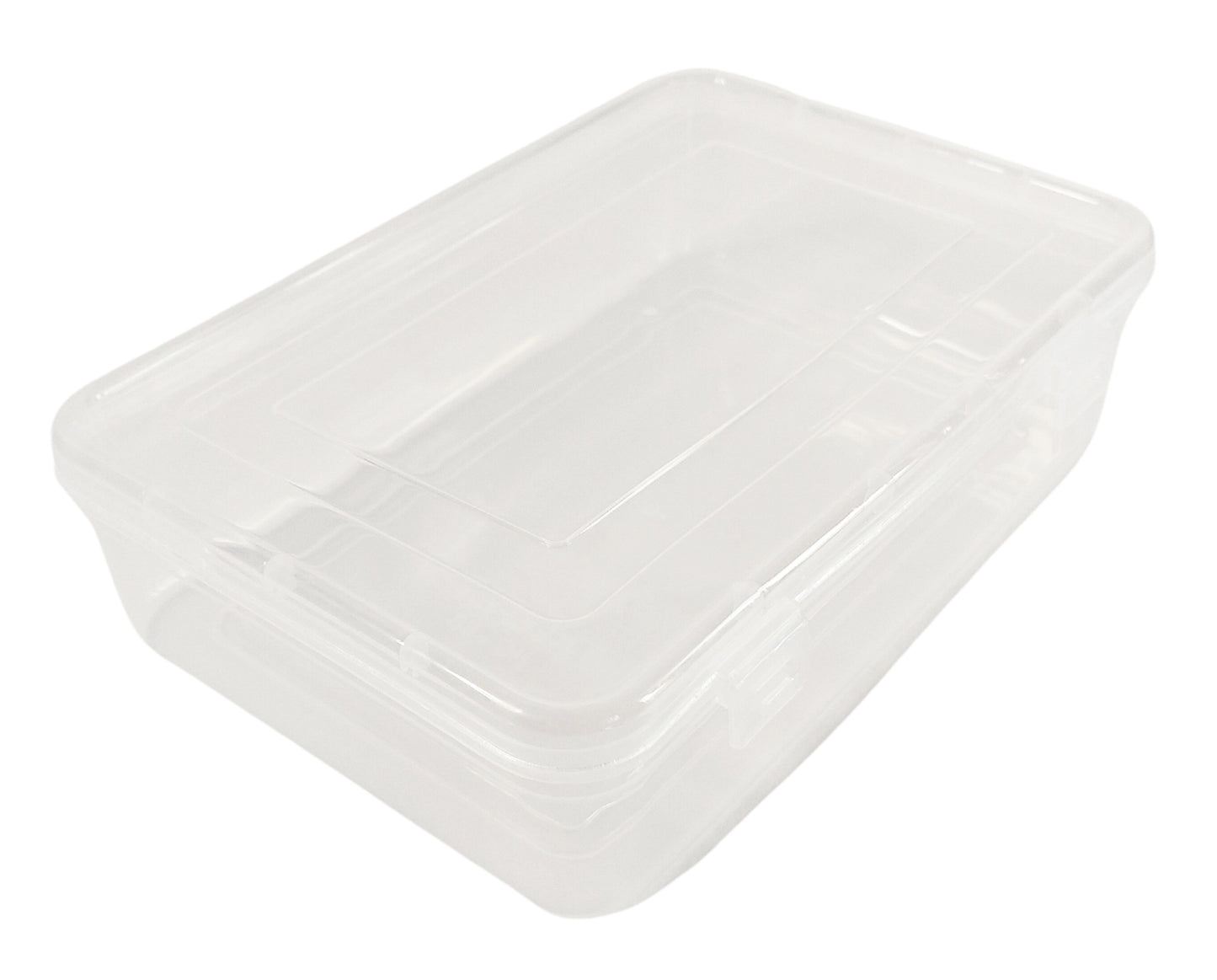 White Coloured Plastic Large Storage Box side & upper view