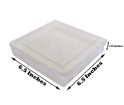 Clear square plastic sale boxes