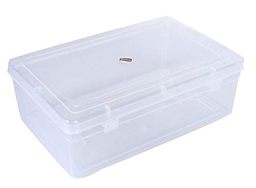 Clear Plastic Rectangular Medium Storage Boxes Size 9.25x6x3.25 Inches –  Feliz Enterprises