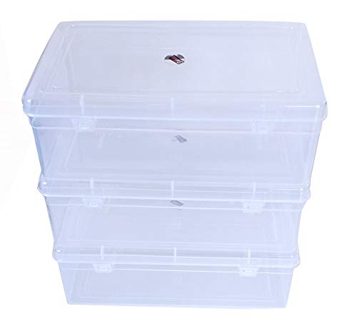 Clear Plastic Medium Rectangular Storage Boxes Size 8.75x3.75x3.5 Inch –  Feliz Enterprises