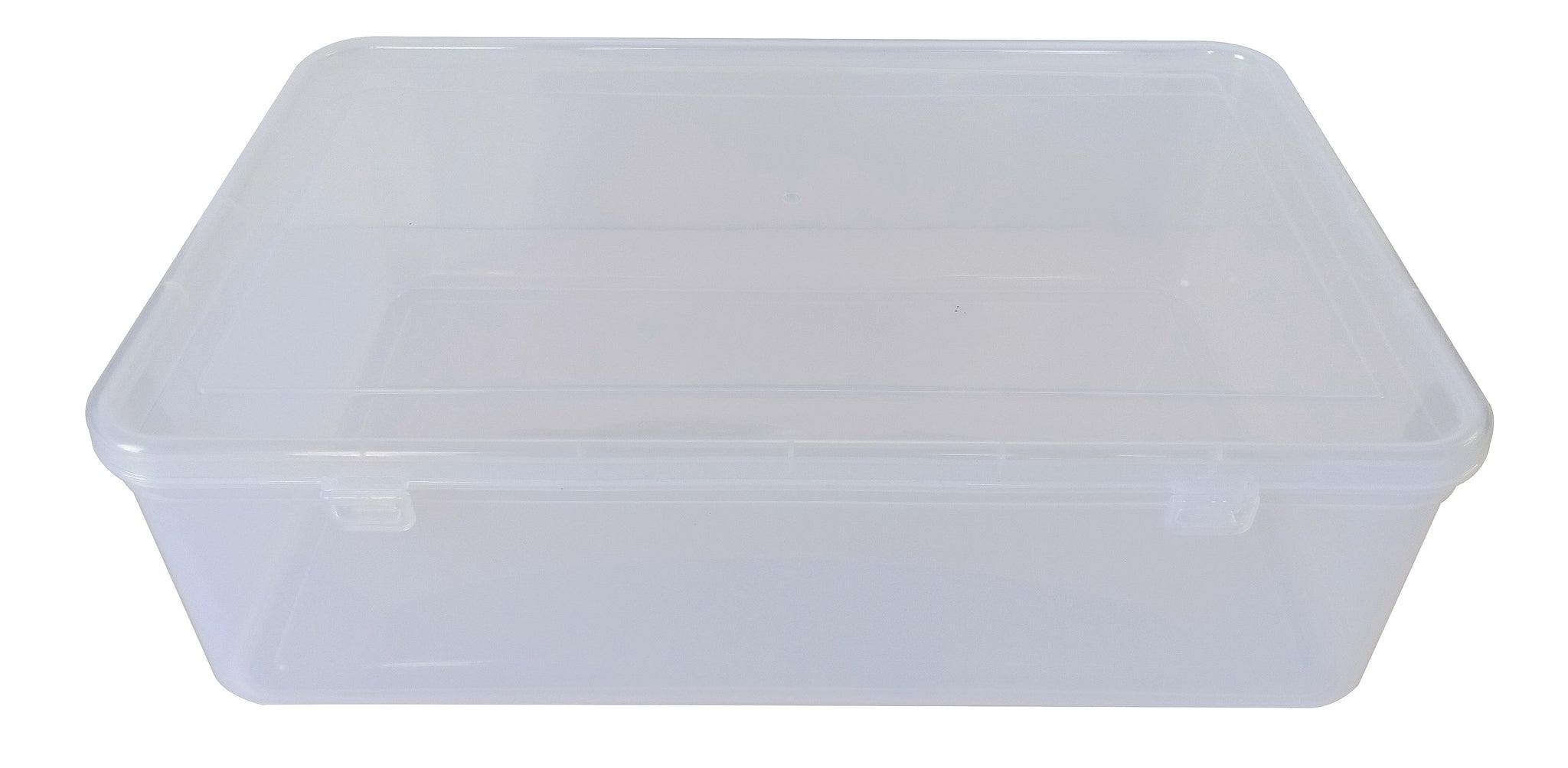 Clear Plastic Extra Large Storage Box Size 15.5x10.25x4.5 Inches ...