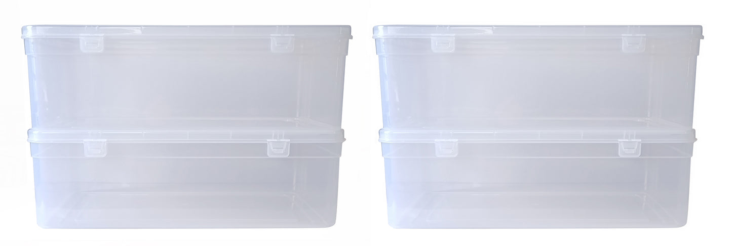 Clear Plastic Giant Storage Box set of 