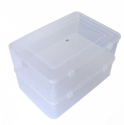 Clear Plastic Giant Storage Box side & upper view