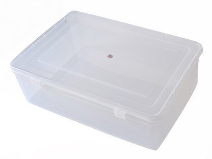 Clear Plastic Giant Storage Box side & upper view