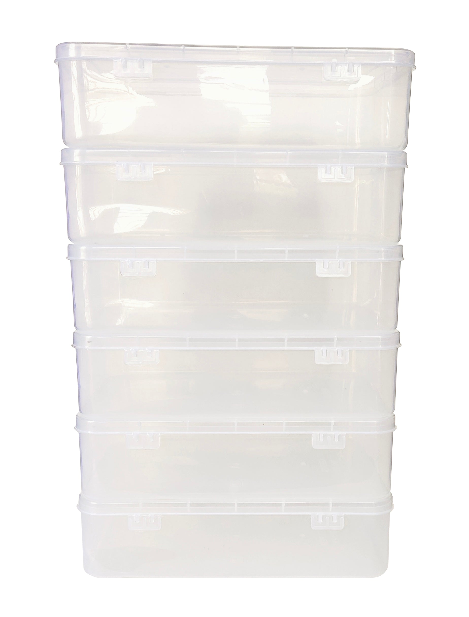 Clear Plastic Extra Large Storage Box set of 6