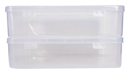 Clear Plastic Extra Large Storage Box set of 2