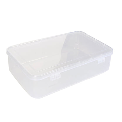 Clear Plastic Extra Large Storage Box side & upper view