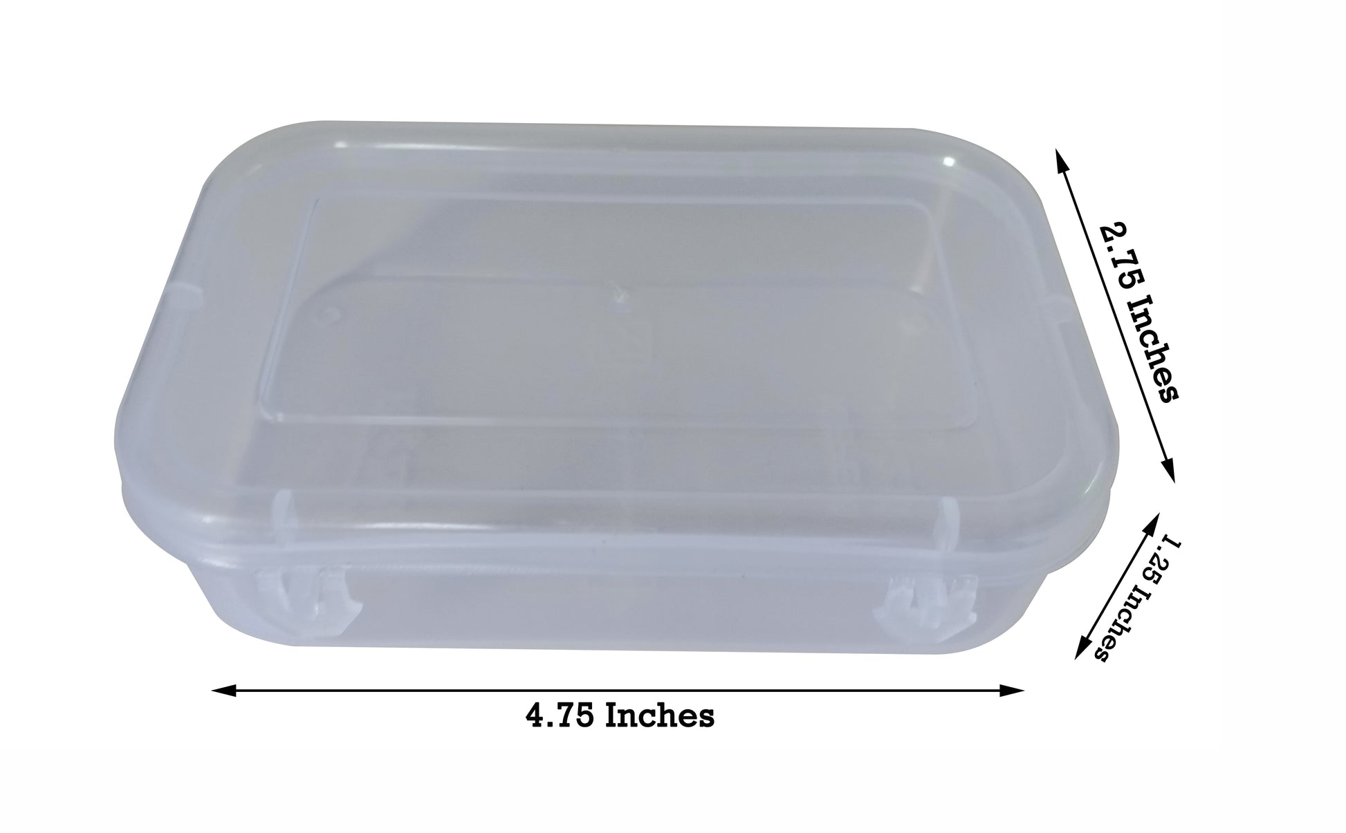 Clear Plastic Small Storage Boxes Size 4.75x2.75x1.25 Inches (Set of 1 –  Feliz Enterprises